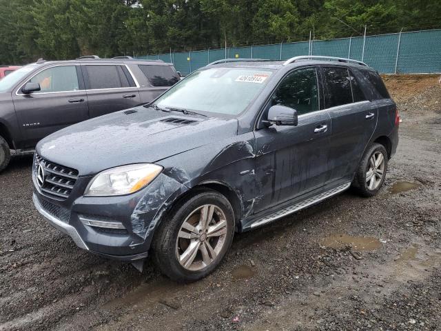 4JGDA5HBXCA065725 - 2012 MERCEDES-BENZ ML 350 4MATIC GRAY photo 1