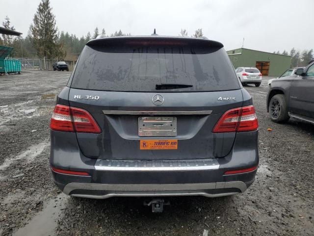 4JGDA5HBXCA065725 - 2012 MERCEDES-BENZ ML 350 4MATIC GRAY photo 6