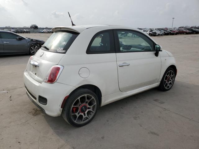 3C3CFFBRXCT371124 - 2012 FIAT 500 SPORT WHITE photo 3