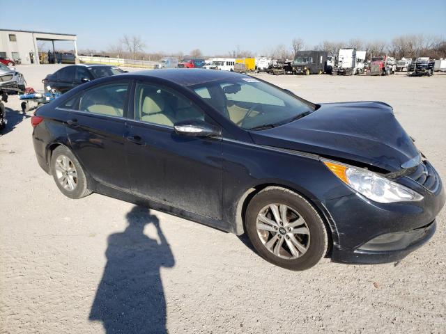 5NPEB4AC4EH840132 - 2014 HYUNDAI SONATA GLS BLUE photo 4