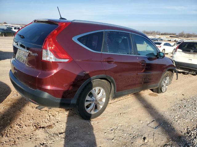 5J6RM4H73EL050802 - 2014 HONDA CR-V EXL BURGUNDY photo 3