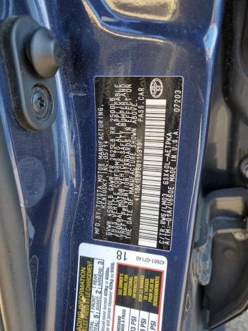 4T1BK1EB7EU115919 - 2014 TOYOTA AVALON BASE 蓝色 照片 13