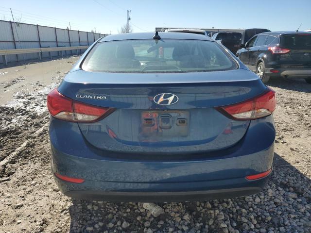 KMHDH4AE0FU252761 - 2015 HYUNDAI ELANTRA SE BLUE photo 6