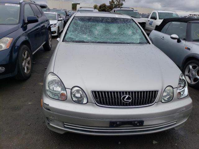 JT8BL69S140014453 - 2004 LEXUS GS 430 SILVER photo 5