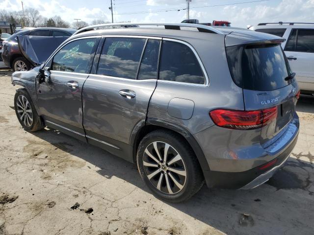 W1N4M4GB4LW041049 - 2020 MERCEDES-BENZ GLB 250 GRAY photo 2