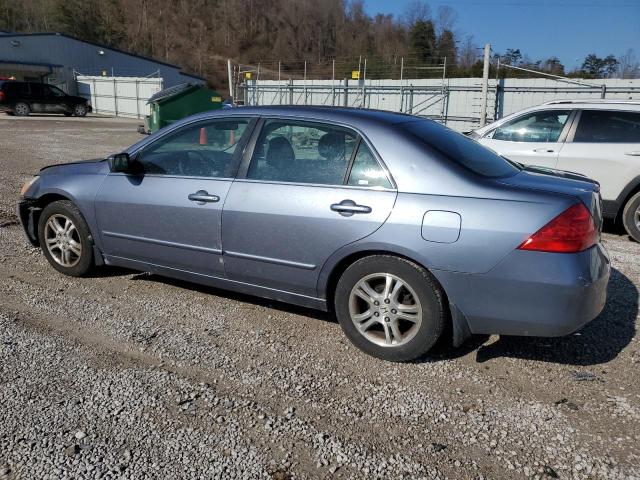 1HGCM567X7A149928 - 2007 HONDA ACCORD EX BLUE photo 2