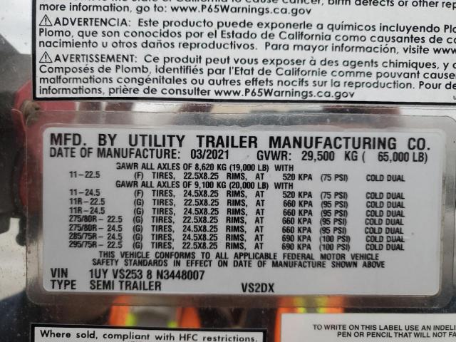 1UYVS2538N3448007 - 2022 UTILITY TRAILER Qara foto 10