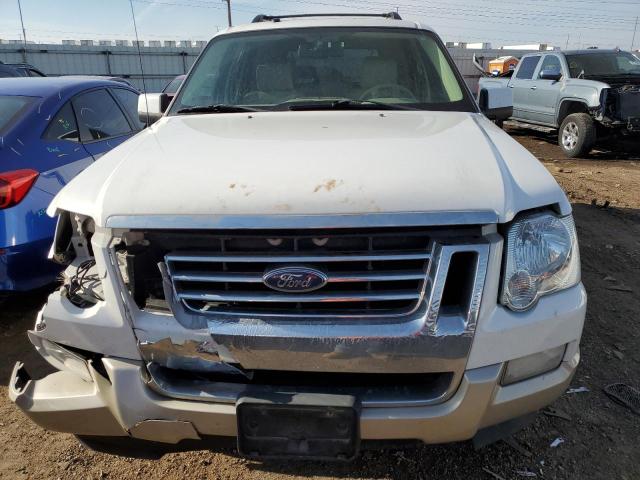 1FMEU74837UB81693 - 2007 FORD EXPLORER EDDIE BAUER WHITE photo 5