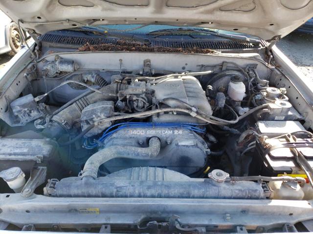 5TEWN72N81Z749367 - 2001 TOYOTA TACOMA XTRACAB SILVER photo 11