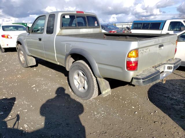 5TEWN72N81Z749367 - 2001 TOYOTA TACOMA XTRACAB SILVER photo 2