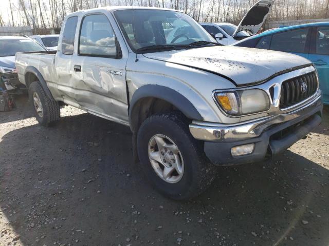 5TEWN72N81Z749367 - 2001 TOYOTA TACOMA XTRACAB SILVER photo 4