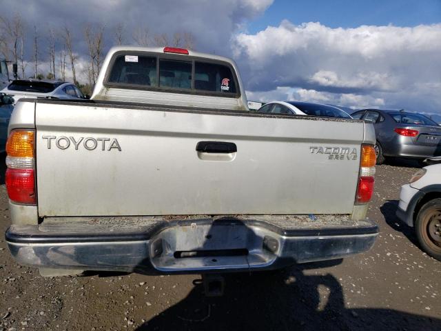 5TEWN72N81Z749367 - 2001 TOYOTA TACOMA XTRACAB SILVER photo 6