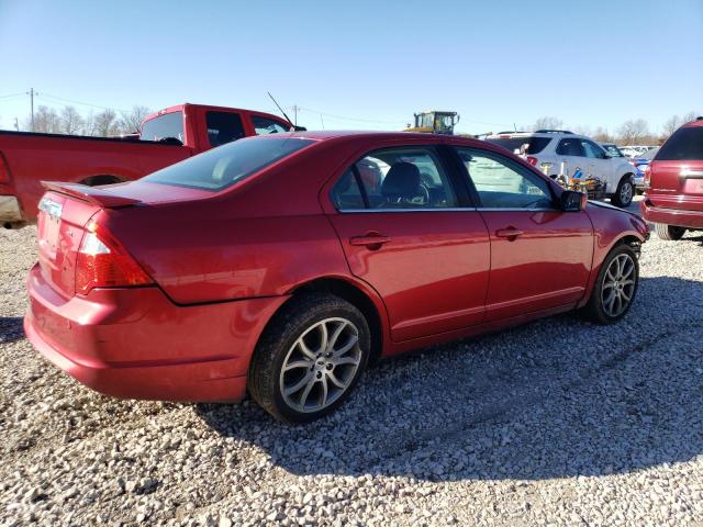 3FAHP0JA9BR335451 - 2011 FORD FUSION SEL RED photo 3