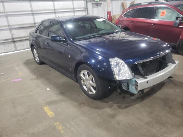 1G6DC67A160143903 - 2006 CADILLAC STS BLUE photo 4