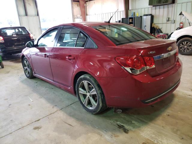 1G1PE5SB9D7178071 - 2013 CHEVROLET CRUZE LT RED photo 2