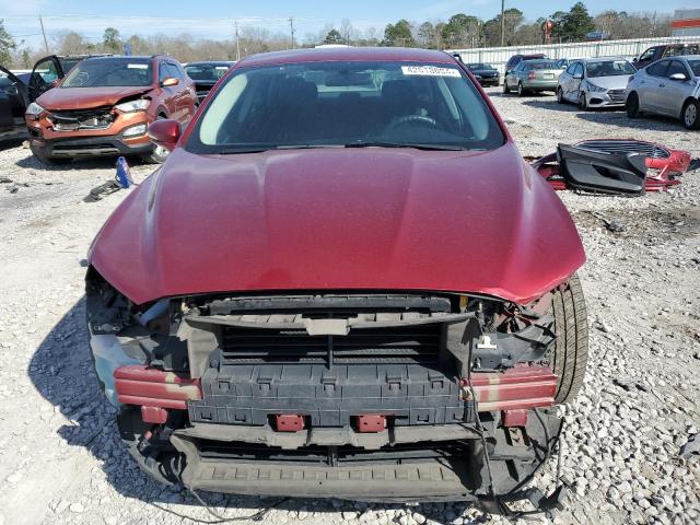 3FA6P0H72FR252774 - 2015 FORD FUSION SE RED photo 5