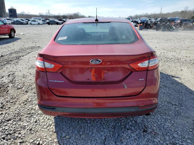 3FA6P0H72FR252774 - 2015 FORD FUSION SE RED photo 6