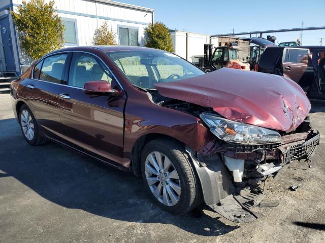 1HGCR3F8XEA019756 - 2014 HONDA ACCORD EXL BURGUNDY photo 4