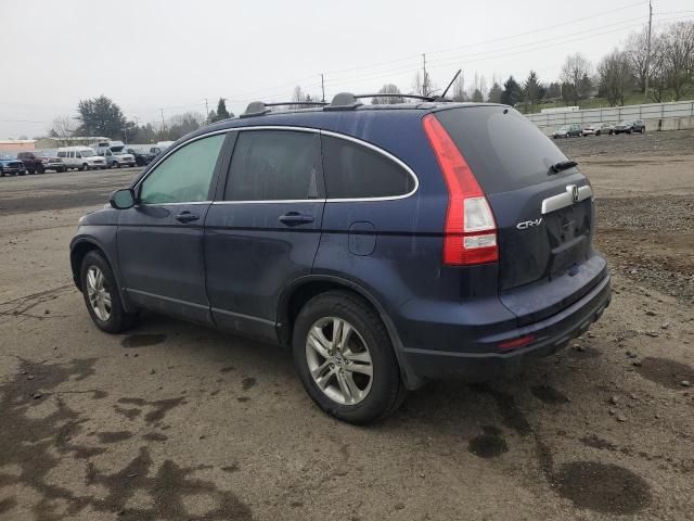 5J6RE4H77AL060921 - 2010 HONDA CR-V EXL BLUE photo 2