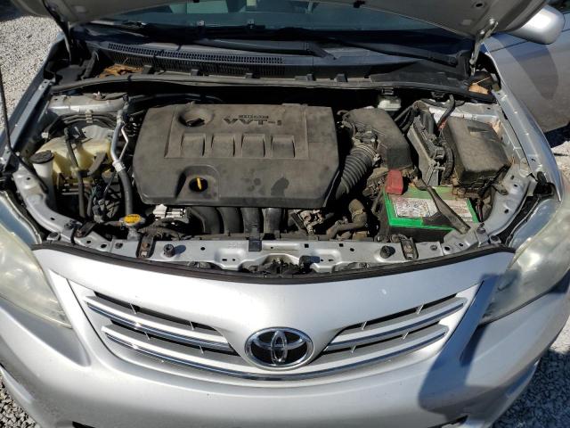 5YFBU4EE7DP163443 - 2013 TOYOTA COROLLA BASE SILVER photo 11