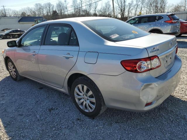 5YFBU4EE7DP163443 - 2013 TOYOTA COROLLA BASE SILVER photo 2