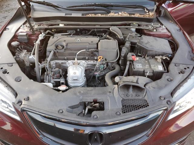 19UUB1F5XFA002167 - 2015 ACURA TLX TECH BURGUNDY photo 11