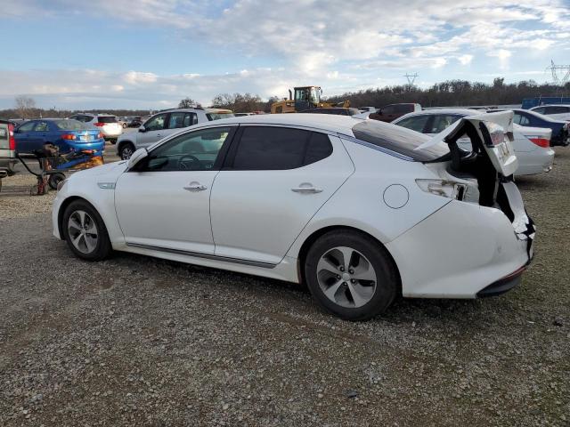 KNAGM4AD8E5070221 - 2014 KIA OPTIMA HYBRID WHITE photo 2