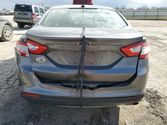 3FA6P0H71ER262632 - 2014 FORD FUSION SE GRAY photo 6