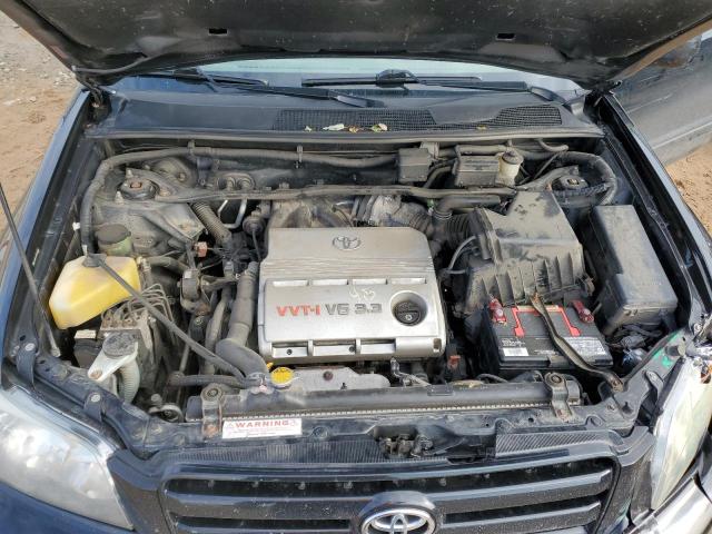 JTEEP21A840041806 - 2004 TOYOTA HIGHLANDER BLACK photo 12