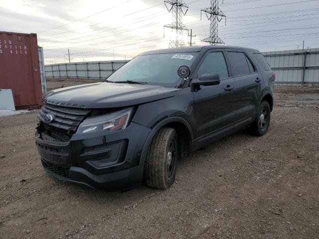 1FM5K8AT8JGB67718 - 2018 FORD EXPLORER POLICE INTERCEPTOR შავი ფოტო 1