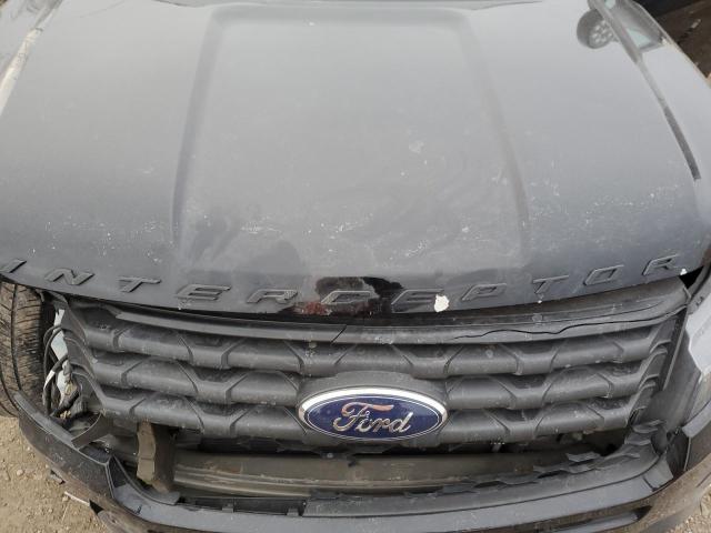 1FM5K8AT8JGB67718 - 2018 FORD EXPLORER POLICE INTERCEPTOR შავი ფოტო 11