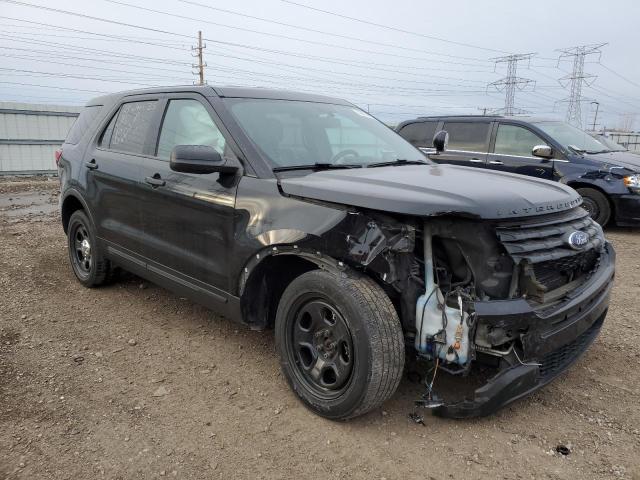 1FM5K8AT8JGB67718 - 2018 FORD EXPLORER POLICE INTERCEPTOR შავი ფოტო 4