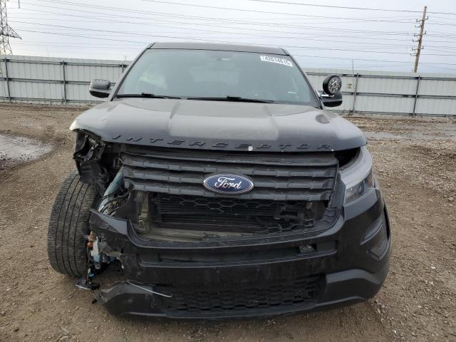 1FM5K8AT8JGB67718 - 2018 FORD EXPLORER POLICE INTERCEPTOR შავი ფოტო 5