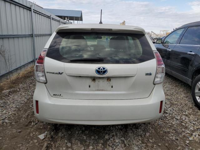 JTDZN3EU4FJ040400 - 2015 TOYOTA PRIUS V WHITE photo 6