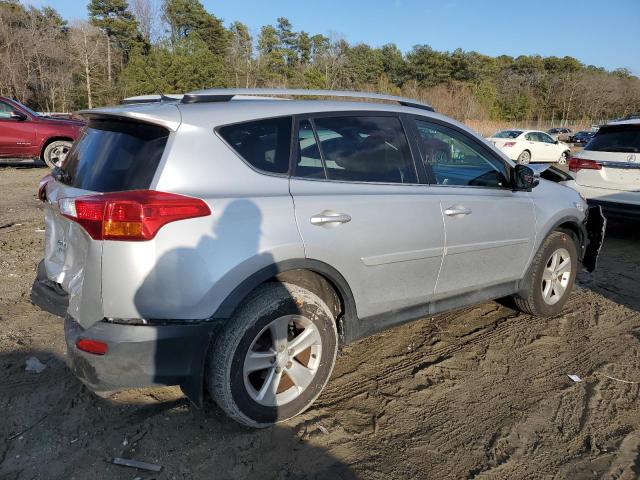 2T3RFREVXDW108321 - 2013 TOYOTA RAV4 XLE SILVER photo 3