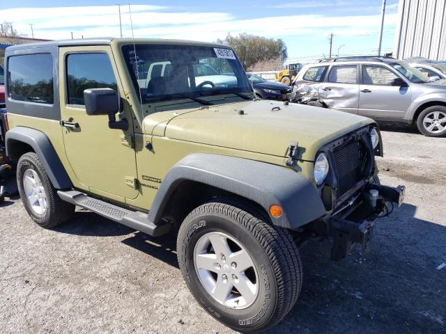 1C4AJWAG9DL594267 - 2013 JEEP WRANGLER SPORT GREEN photo 4