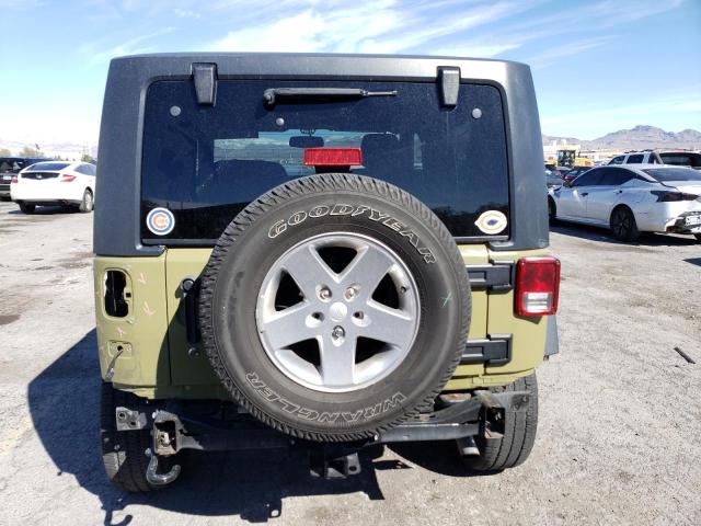 1C4AJWAG9DL594267 - 2013 JEEP WRANGLER SPORT GREEN photo 6