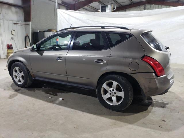 JN8AZ08WX4W310005 - 2004 NISSAN MURANO SL BROWN photo 2