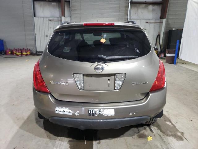 JN8AZ08WX4W310005 - 2004 NISSAN MURANO SL BROWN photo 6