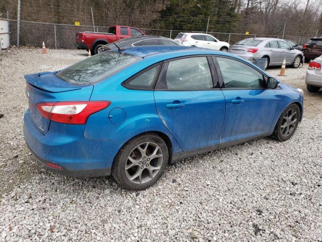 1FADP3F22EL235535 - 2014 FORD FOCUS SE BLUE photo 3