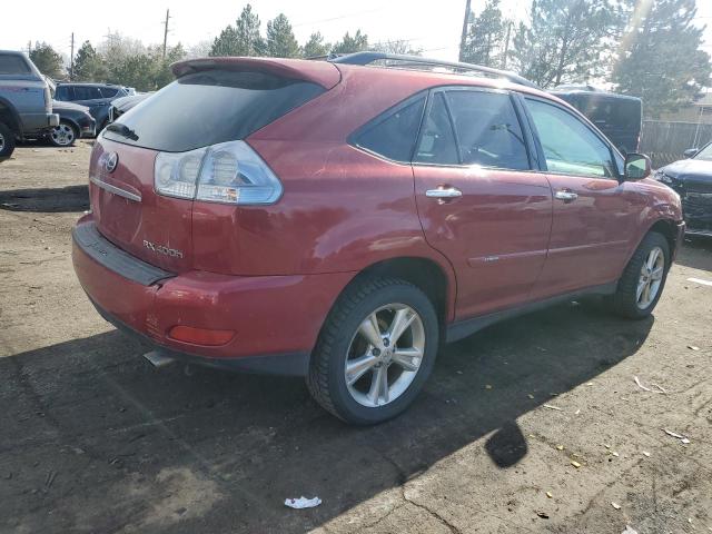 JTJHW31U482861666 - 2008 LEXUS RX 400H MAROON photo 3