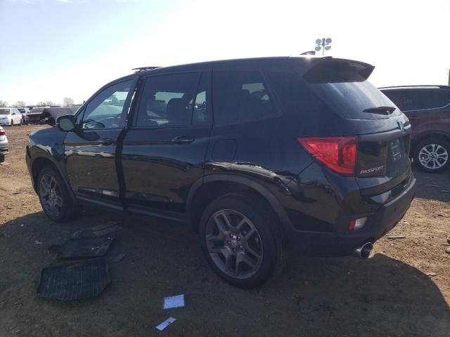 5FNYF8H58NB032297 - 2022 HONDA PASSPORT EXL BLACK photo 2