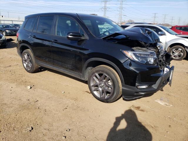 5FNYF8H58NB032297 - 2022 HONDA PASSPORT EXL BLACK photo 4