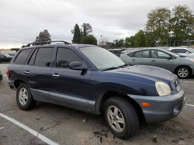 KM8SC73E04U795528 - 2004 HYUNDAI SANTA FE GLS BLUE photo 4