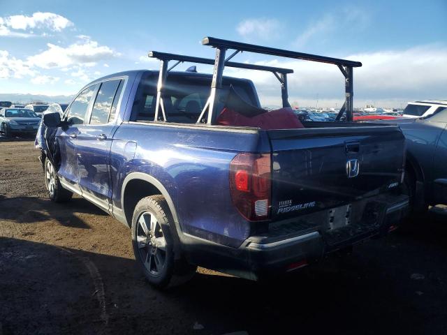 5FPYK3F64JB006162 - 2018 HONDA RIDGELINE RTL BLUE photo 2