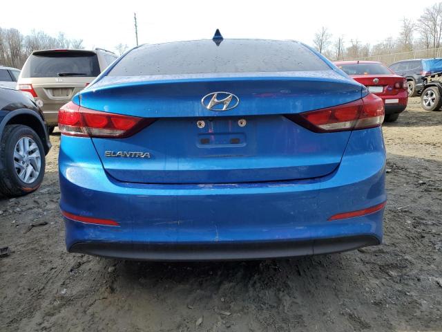 5NPD84LF8HH177203 - 2017 HYUNDAI ELANTRA SE BLUE photo 6