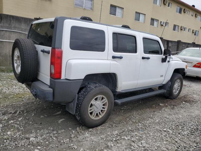 5GTEN13E798121975 - 2009 HUMMER H3 WHITE photo 3