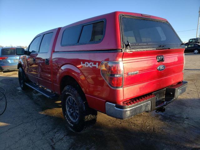 1FTRW14859FA23490 - 2009 FORD F150 SUPERCREW RED photo 2