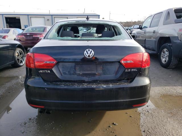 3VWLZ7AJ7BM318245 - 2011 VOLKSWAGEN JETTA SEL BLACK photo 6