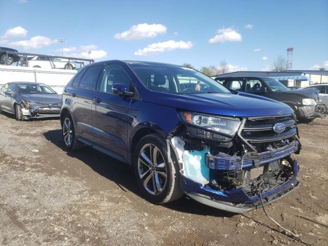 2FMTK4AP9FBC02302 - 2015 FORD EDGE SPORT BLUE photo 4